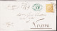 1876. ITALIA. VIKTOR EMANUEL. 10 CMI. On Beautiful Envelope To Verona Cancelled 509 And TREVIJ... (Michel 17) - JF544832 - Usados