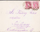 1889. ÖSTERREICH.  Doppeladler. 5 Kr. In Pair On Beautiful Envelope To Norrköping, Sweden Cancelled SALZBU... - JF544839 - Covers & Documents