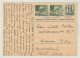 Schweiz 1951 Ganzsache Ziffer 10, Zusatzfrankaturen 10 (2), 2 Scans, Von Zürich Nach Deutschland, Brit. Zone - Stamped Stationery