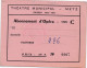 36856 THEATRE MUNICIPAL METZ SAISON 1963 1964 ABONNEMENT OPERA SERIE C PARTERRE CAISSE ALLOCATIONS FAMILIALLES MOSELLE - Eintrittskarten