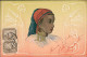EGYPT - 1900s RILIEVO / RELIEF /  EMBOSSED POSTCARD - WOMAN WITH BIG  EARRINGS -  EDIT MARY MILL  / STAMPS (12528) - Autres & Non Classés
