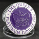 Pièce Médaille NEUVE Plaquée Argent - Reine Elisabeth II Platinum Jubilee Queen Elizabeth II - Autres & Non Classés