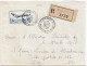 36879# LETTRE FRANCHISE POSTALE RECOMMANDE Obl AVRICOURT MEURTHE ET MOSELLE 1967 METZ MOSELLE - 1961-....