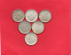 Lot De 6 Pieces De 5 Francs  Semeuse ARGENT . - 5 Francs