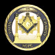 Pièce Médaille NEUVE Plaquée Or - Franc-maçon Franc-maçonnerie (Ref 3A) - Sonstige & Ohne Zuordnung