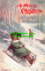 R517106 A Merry Christmas. Tobogganing. Merry Winter. Tuck. Oilette. 9608 - World