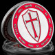 Pièce Médaille NEUVE Plaquée Argent - Les Templiers Chevaliers Knights Templar (Ref 8B) - Sonstige & Ohne Zuordnung