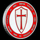 Pièce Médaille NEUVE Plaquée Argent - Les Templiers Chevaliers Knights Templar (Ref 8B) - Altri & Non Classificati