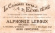 CHROMO CHICOREE EXTRA A L'ECOLIERE ALPHONSE LEROUX A ORCHIES N°3 L'ENTREPRISE REUSSIT A SOUHAIT - Té & Café