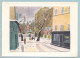 YVES BRAIER - PARIS - La Place Furstenberg Sous La Neige - Carte Double - Format 16.5 X 12 Cm - Paintings