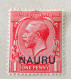 OCÉANIE - Nauru, 1916-1923, SC 1/2/4/6/7,  MLH, Très Bel Ensemble Avec Belles Dentelures - Nauru