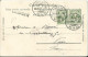 SUISSE CARTE 5c MARQUE LINEAIRE SAMADEN + AMBULANT N°32 POUR PARIS DE 1904 LETTRE COVER - Covers & Documents