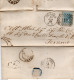 1868  LETTERA CON ANNULLO PESARO + TERAMO + GIULIANOVA - Storia Postale