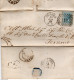 1868  LETTERA CON ANNULLO PESARO + TERAMO + GIULIANOVA - Marcophilie