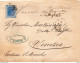 1876 LETTERA CON ANNULLO NUMERALE FIRENZE + VENEZIA - Storia Postale