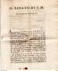 1817 MANIFESTO SENATORIO -  CONVENZIONE TRA IL RE DI SARDEGNA  E L'ARCIDUCHESSA D' AUSTRIA PER L'ARRESTO DEI DISERTORI - Historical Documents