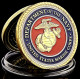 Pièce Médaille NEUVE Plaquée Or - Etats-Unis US Marine Corps Department Of The Navy (Réf 1) - Sonstige & Ohne Zuordnung