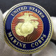 Pièce Médaille NEUVE Plaquée Or - Etats-Unis US Marine Corps USMC Force Recon - Autres & Non Classés