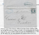 Lettre De GENOVA ITALIE 1854 Achemineur J.H.REYMONET Postée à MARSEILLE Timbre Empire N° 14 Càd Marseille - 1849-1876: Classic Period