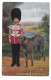 Postcard British Army Irish Guards Soldier With The Regimental Pet Mascot Wolfhound Uniform Tucks Posted 1931 - Régiments