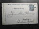 Privatpost Berlin Kartenbrief 3 Pfg. Blau Am 6.1.1896 Als Ortspost Befördert-Perforation Fast Kpl.erhalten - Privatpost