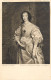 Postcard Painting Henrietta Von Frankreick Queen Of England Van Dyck - Malerei & Gemälde