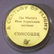 Pièce Médaille NEUVE Plaquée Or - Dernier Vol Du Concorde - Other & Unclassified