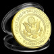 Pièce Médaille NEUVE Plaquée Or - USA FBI Federal Bureau Of Investigation - Altri & Non Classificati