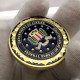 Delcampe - Pièce Médaille NEUVE Plaquée Or - USA FBI Federal Bureau Of Investigation - Altri & Non Classificati
