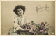 Delcampe - DESTOCKAGE Avant Fermeture  Boutique BON LOT 100 CPA FANTAISIE  JEUNES FEMMES    (toutes Scannées ) - 100 - 499 Cartoline