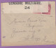 LETTRE AVEC COB NO 132 X 2 POUR LA HAYE,OUVERTE PAR LA CENSURE MILITAIRE BELGE,1916. - Army: Belgium