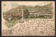 Lithographie Trient, Panoramablick Auf Die Stadt  - Autres & Non Classés