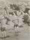 Réal Photo Ancienne Scène De Plage Les Enfants 1914 - Pin-up