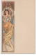 MUCHA Alphonse : Menu Format Carte Postale - Publicité Pour Les Champagnes "Moët Et Chandon" Vers 1900 - Très Bon - Mucha, Alphonse