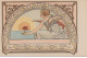 MUCHA Alphonse : "femme Et Nénuphares" Vers 1900 - Très Bon état - Mucha, Alphonse