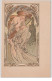 MUCHA Alphonse : "femme A La Harpe" Vers 1900 - Très Bon état - Mucha, Alphonse