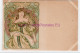 MUCHA Alfons : Carte Postale Ancienne "rêveries"- Bon état (marques D'album) - Mucha, Alphonse