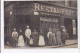 ROUEN : Carte Photo Du Restaurant Hallepee -angle Rue Thouret Et Rue Aux Juifs - Bon état (légère Adhérence Au Recto) - Rouen