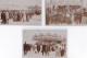 PARIS : Lot De 3 Cartes Photo De La Fête Aux Invalides (manège - Fête Foraine) Vers 1910 - Très Bon état - Distretto: 07