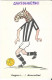 Sport Calcio Juventus Auguri Juventini Zebra Con Pallone (formato/piccolo/ Cm.10x15/v.retro) - Voetbal
