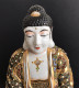 Delcampe - Magnifique Statuette De Bouddha En Porcelaine Satsuma (25,5x18x14 Cm) Finement Décoré, Chine, 1970/1980 - Art Asiatique