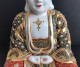 Delcampe - Magnifique Statuette De Bouddha En Porcelaine Satsuma (25,5x18x14 Cm) Finement Décoré, Chine, 1970/1980 - Asiatische Kunst