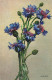 FANTAISIES - Fleurs - Bleuets - Colorisé - Carte Postale Ancienne - Otros & Sin Clasificación