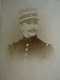 Photo CDV Voelcker à Saumur  Portrait Militaire  Lieutenant 1er  Belle Moustache  CA 1900  - L679A - Old (before 1900)