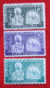 1200TH DEATH ANNIVERSARY OF ST BONIFACE 1955 Mi 230-232 Yv 210-212 Ongebruikt / MH * VATICANO VATICAN VATICAAN - Unused Stamps