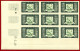 MONACO Poste Aérienne PA 42 43 44 Blocs De COINS DATES 27 Timbres Non Dentelés / 1949  / Qualité ** Cote: +2400 - Airmail