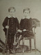 Photo Cdv F. Brandseph, Stuttgart - Ernest Et Jean Lacombe De La Tour, Jumeau, Fusil Jouet, Ca 1870 L679 - Alte (vor 1900)