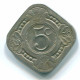 5 CENTS 1970 ANTILLAS NEERLANDESAS Nickel Colonial Moneda #S12517.E.A - Nederlandse Antillen