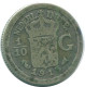 1/10 GULDEN 1913 INDIAS ORIENTALES DE LOS PAÍSES BAJOS PLATA #NL13284.3.E.A - Indes Neerlandesas