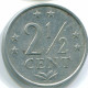 2 1/2 CENT 1979 NIEDERLÄNDISCHE ANTILLEN Aluminium Koloniale Münze #S10568.D.A - Netherlands Antilles